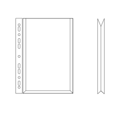 Koszulka A4 krystaliczna rozszerzana przestrzenna 10 sztuk