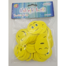 Naklejki piankowe buźki zolte emotki