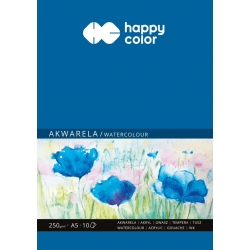 Blok do malowania akwarelowy A5 250g Happy Color 10 kartek