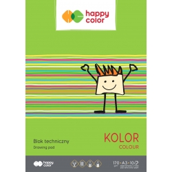 Blok techniczny A3 170g 10k kolor Happy-Color
