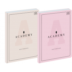 Brulion A4 Academy Pastelowy 96 kartek kratka 90g Interdruk