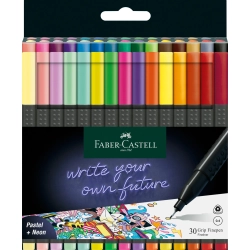 Cienkopisy Faber-Castell 30 kolorów grip