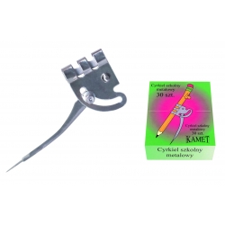 Cyrkiel szkolny metalowy Kamet