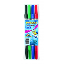 Flamastry 4 kolory dwustronne Kamet