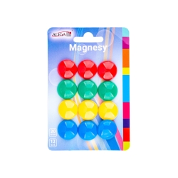 Magnesy 2 cm 4 kolory 12 sztuk