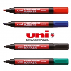 Marker permanentny UNI ścięty 380B