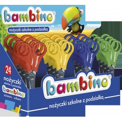 Nożyczki 13cm linijką Bambino