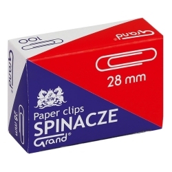 Spinacz biurowy do papieru R-28 metalowy Grand
