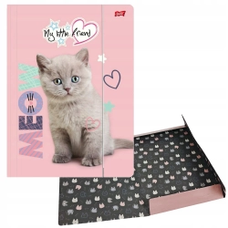 Teczka z gumką A4 300g Fluffy Kitty