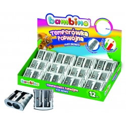 Temperówka podwójna metalowa Bambino