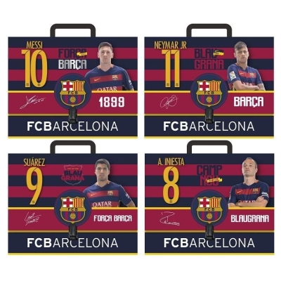 Teczka z rączką Barcelona 5,5 cm licencja