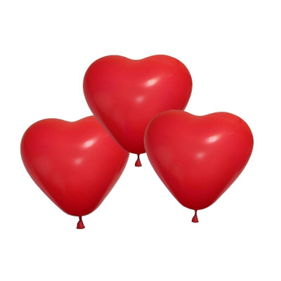 Balony czerwone w kształcie serca 5 sztuk