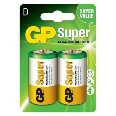 Bateria alkaliczna GP LR20 size D 1,5V Super Alkaline 2 sztuki