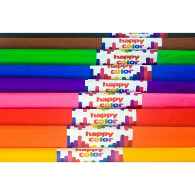 Bibuła marszczona kolorowa długa 50x200cm Happy-Color 10 sztuk kolor