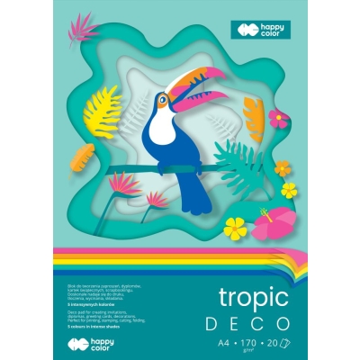 Blok Deco 170g Tropic Happy-color