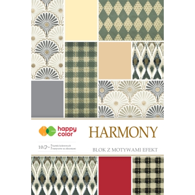 Blok A4 effect Harmony Happy Color brokatowy dekoracyjny 10 kartek