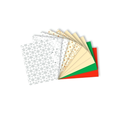 Blok A4 effect White Xmas Happy Color brokatowy dekoracyjny 10 kartek