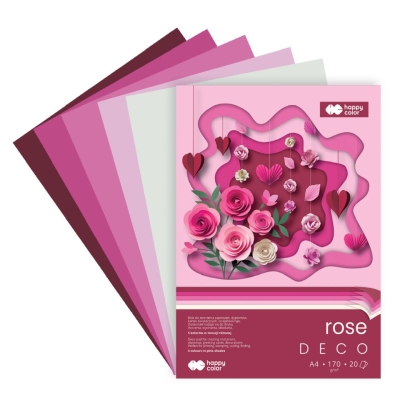 Blok deco A4 170g 20k Happy-Color kolor do wyboru
