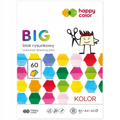 Blok Rysunkowy A4 60 kartek Kolor Big