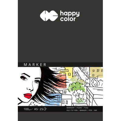 Blok do markerów A5 100g Happy Color 25 kartek