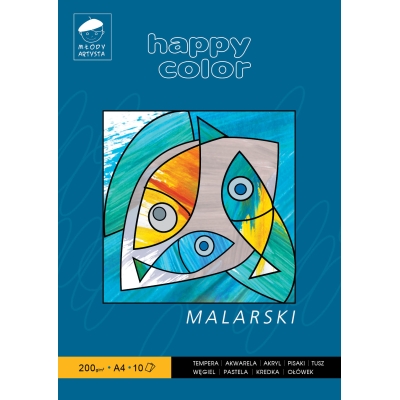 Blok malarski A4 200g 10k Happy-Color