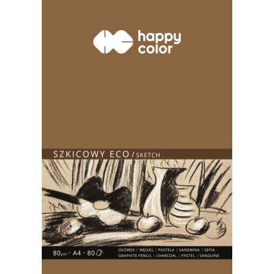 Blok szkicowy A4 80g Eco Happy Color 80 kartek