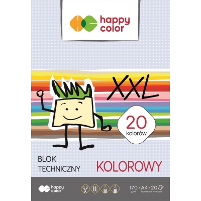 Blok techniczny A3 170g 20k kolor Happy-Color