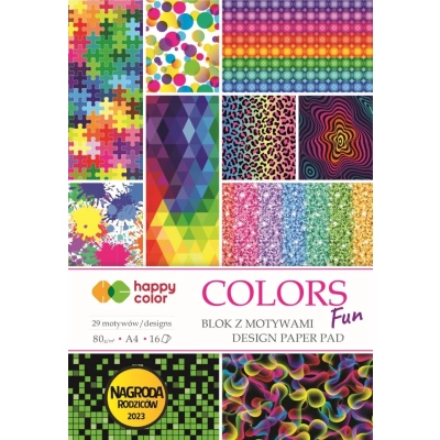 Blok z motywami A4 16 kartek Colors Fun