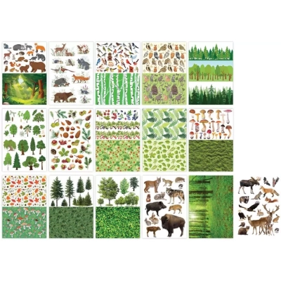 Blok z motywami A4 Forest Happy Color 16 kartek dla kreatywnych