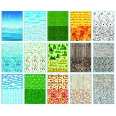 Blok z motywami A4 Natura Happy Color 15 kartek dla kreatywnych