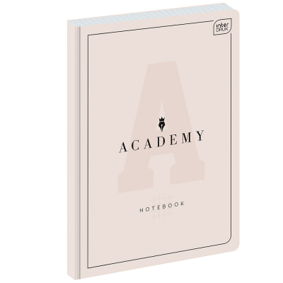 Brulion A4 Academy Pastelowy 96 kartek kratka 90g Interdruk