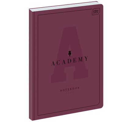 Brulion zeszyt w twardej okładce A5 Academy 96 kartek kratka Interdruk