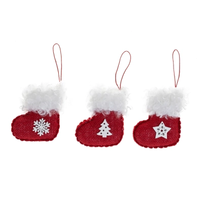 Buciki Boże Narodzenie zawieszka DX14