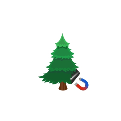 Choinka magnetyczna z piernikami i prezentami zestaw kreatywny