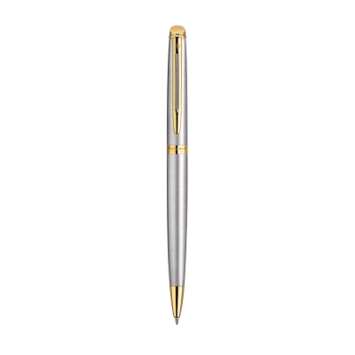 Długopis Waterman hemisphere stalowy GT ze złoceniem