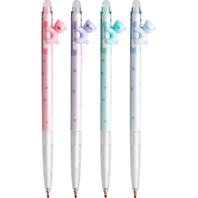 Długopis ścieralny Happy Color 0,5mm niebieski Bears pastel