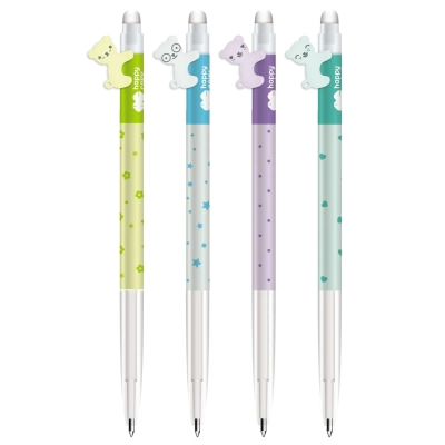 Długopis wymazywalny automatyczny 0,5mm niebieski Hello Bears