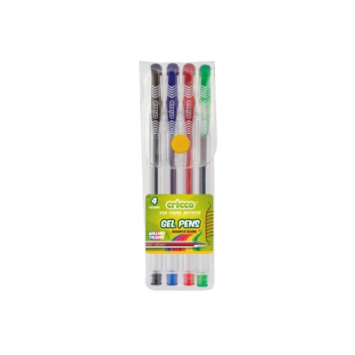 Długopis żelowy Cricco komplet 4 kolory