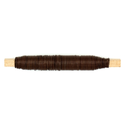 Drut florystyczny drucik brązowy 0,7mm 100g