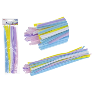 Druty Pluszowe 30cm 40 sztuk Mix pastelowy