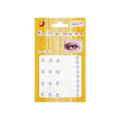 Dzety Jet-9216 kryształki samoprzylepne mix wzorów i kolorów blister 9x9,5cm