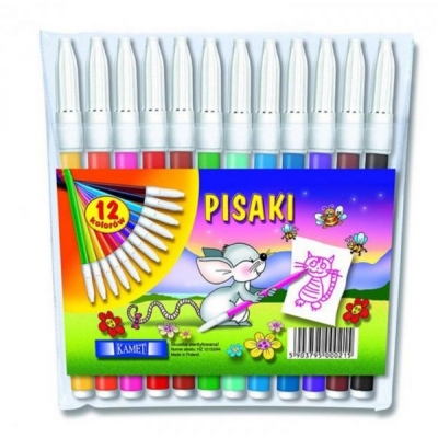 Flamastry mazaki dla dzieci pisaki Kamet 12 kolorów