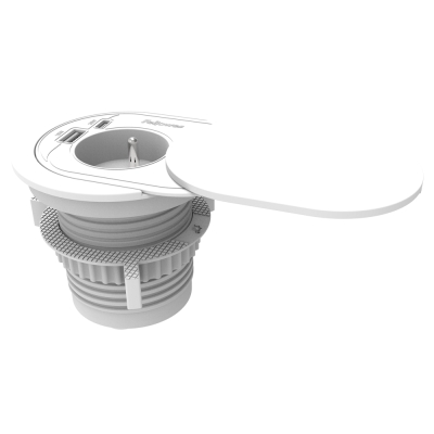 Gniazdo zasilające Power Spot Fellowes Typ E białe