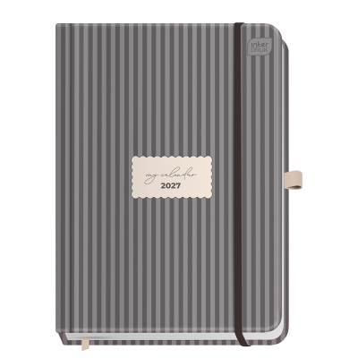 Kalendarz książkowy A5 384K Mat+UV Stripes 2027 Interdruk
