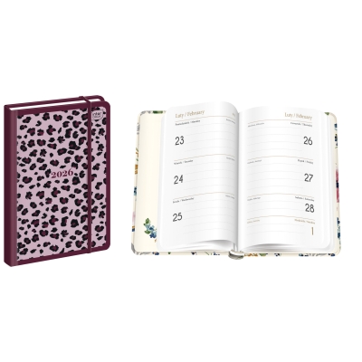 Kalendarz książkowy A6 192K Mat+UV Pattern 2026 Interdruk