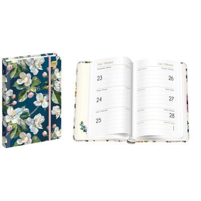 Kalendarz książkowy A6 192K Metallic All Spring 2026 Interdruk