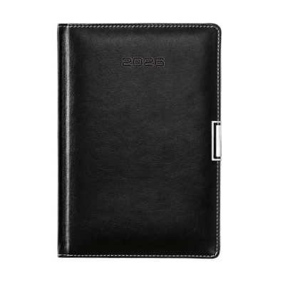 Kalendarz Książkowy A5 czarny 2026 obszywany KBR332