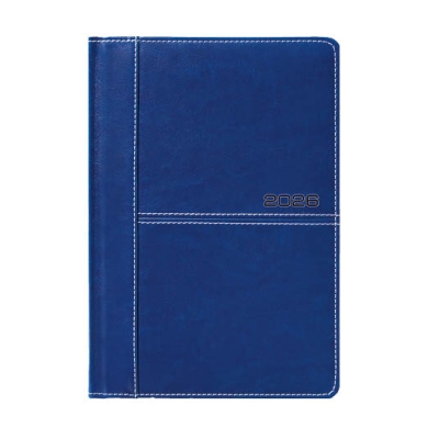 Kalendarz Książkowy A5 granatowy 2026 obszywany KBR331
