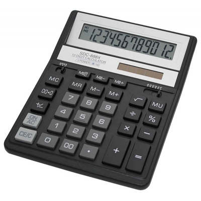 Kalkulator biurowy Citizen SDC-888 czarny