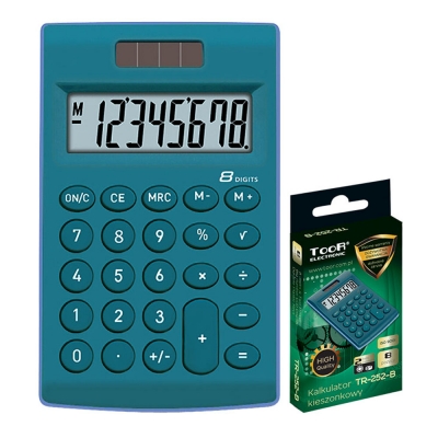 Kalkulator szkolny Toor 252 niebieski